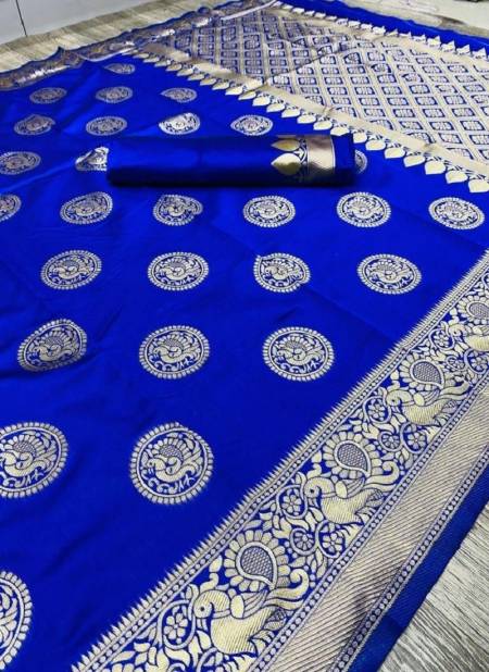 Kt 45 By Kasturi Banarasi Soft Silk Designer saree Catalogue